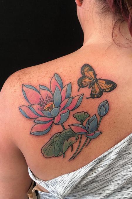 Tattoos - Lotus & Butterfly - 134087